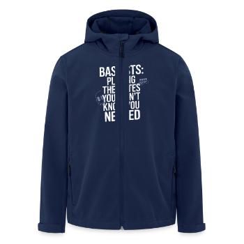 Bass, Guitarist, Musician, Gear, Funk, Rock, Jazz - Men’s Recycled Softshell Jacket by Stanley/Stella - navy - Front - AI Model Male 185 light (185cm)