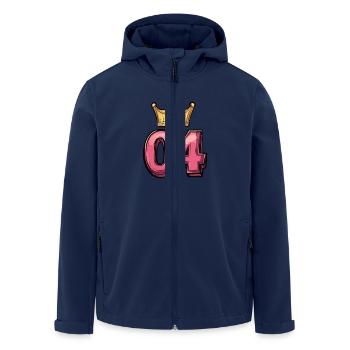 Couronne de maillot à 4 chiffres - Veste softshell homme en polyester recyclé Stanley/Stella - marine - Devant - AI Model Male 185 light (185cm)