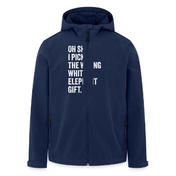 wrong white elephant gift haha wie - Recycelte Männer Softshell-Jacke von Stanley/Stella - Navy - Vorne - AI Model Male 185 light (185cm)