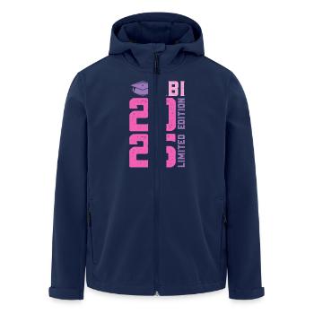 Abiturient ABI 2025 LIMITED EDITION Lustiges - Recycelte Männer Softshell-Jacke von Stanley/Stella - Navy - Vorne - AI Model Male 185 light (185cm)