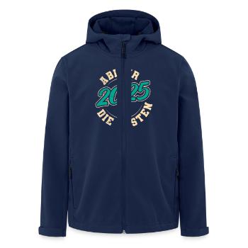 Abiturient ABI 2025 DIE BESTEN Lustiges Abi - Recycelte Männer Softshell-Jacke von Stanley/Stella - Navy - Vorne - AI Model Male 185 light (185cm)