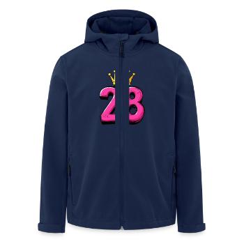 28 Numéro Jersey Couronne - Veste softshell homme en polyester recyclé Stanley/Stella - marine - Devant - AI Model Male 185 light (185cm)