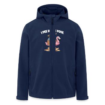 Pool Lustiger Bigfoot Sommer - Recycelte Männer Softshell-Jacke von Stanley/Stella - Navy - Vorne - AI Model Male 185 light (185cm)
