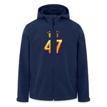 47 Numéro Jersey Couronne - Veste softshell homme en polyester recyclé Stanley/Stella - marine - Devant - AI Model Male 185 light (185cm)