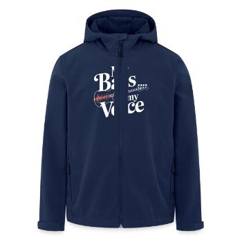 Bass, Guitarist, Musician, Gear, Funk, Rock, Jazz - Men’s Recycled Softshell Jacket by Stanley/Stella - navy - Front - AI Model Male 185 light (185cm)