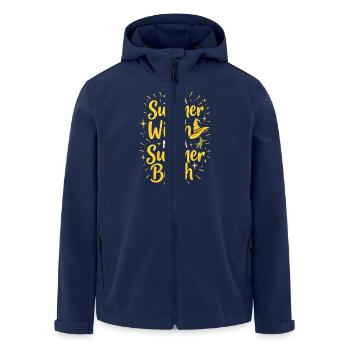 Été, Sorcières, Plage, Sorcière, Esthétique, Soleil, Magie - Veste softshell homme en polyester recyclé Stanley/Stella - marine - Devant - AI Model Male 185 light (185cm)