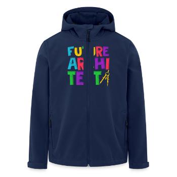 Architekt - Recycelte Männer Softshell-Jacke von Stanley/Stella - Navy - Vorne - AI Model Male 185 light (185cm)