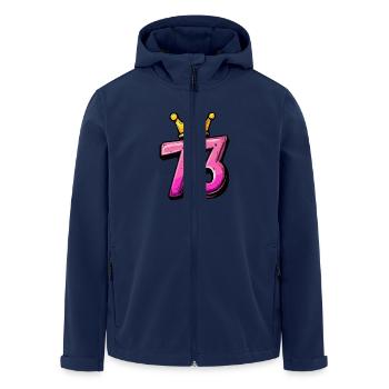 73 Numéro Jersey Couronne - Veste softshell homme en polyester recyclé Stanley/Stella - marine - Devant - AI Model Male 185 light (185cm)
