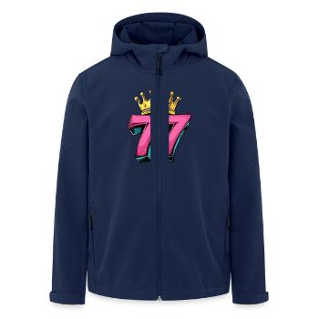 77 Number Jersey Crown - Men’s Recycled Softshell Jacket by Stanley/Stella - navy - Front - AI Model Male 185 light (185cm)