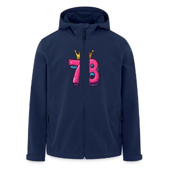 78 Number Jersey Crown - Men’s Recycled Softshell Jacket by Stanley/Stella - navy - Front - AI Model Male 185 light (185cm)