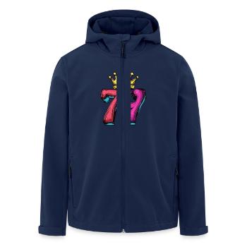 79 Numéro Jersey Couronne - Veste softshell homme en polyester recyclé Stanley/Stella - marine - Devant - AI Model Male 185 light (185cm)