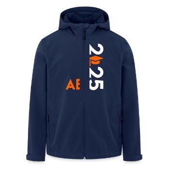 ABITUR 2025 ABI Geschafft Abiturient Lustiges - Recycelte Männer Softshell-Jacke von Stanley/Stella - Navy - Vorne - AI Model Male 185 light (185cm)