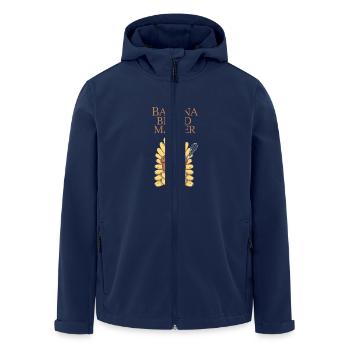 Banana Bread Lover Baking Enthusiast Cozy - Men’s Recycled Softshell Jacket by Stanley/Stella - navy - Front - AI Model Male 185 light (185cm)