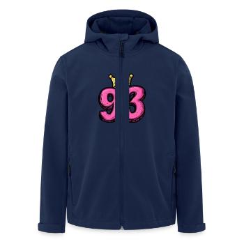 93 Number Jersey Crown - Men’s Recycled Softshell Jacket by Stanley/Stella - navy - Front - AI Model Male 185 light (185cm)