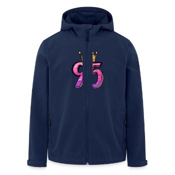 95 Number Jersey Crown - Men’s Recycled Softshell Jacket by Stanley/Stella - navy - Front - AI Model Male 185 light (185cm)