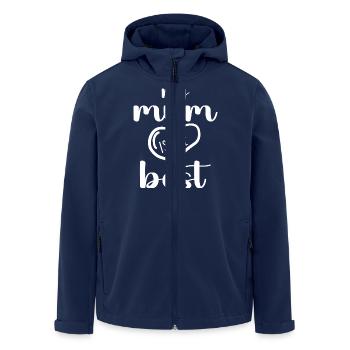 Ma mère est la meilleure - Veste softshell homme en polyester recyclé Stanley/Stella - marine - Devant - AI Model Male 185 light (185cm)