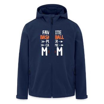 Basketballer Mama Basketball Mutter - Recycelte Männer Softshell-Jacke von Stanley/Stella - Navy - Vorne - AI Model Male 185 light (185cm)