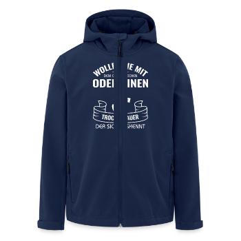 Trockenbau Trockenbauer Trockenbaumonteur Geschenk - Recycelte Männer Softshell-Jacke von Stanley/Stella - Navy - Vorne - AI Model Male 185 light (185cm)