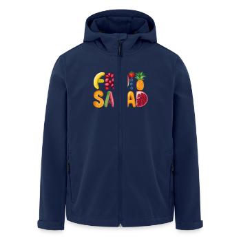Fruity fun with vitamins for every day - Men’s Recycled Softshell Jacket by Stanley/Stella - navy - Front - AI Model Male 185 light (185cm)
