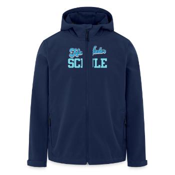 Abiturient NIE WIEDER SCHULE Abi Geschafft - Recycelte Männer Softshell-Jacke von Stanley/Stella - Navy - Vorne - AI Model Male 185 light (185cm)