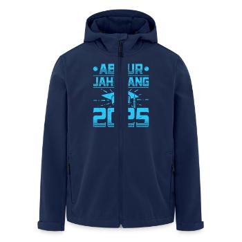 ABITUR JAHRGANG 2025 Abi Geschafft Lustiges - Recycelte Männer Softshell-Jacke von Stanley/Stella - Navy - Vorne - AI Model Male 185 light (185cm)