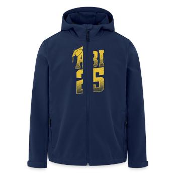 ABITUR 2025 ABI Geschafft Abiturient Lustiges - Recycelte Männer Softshell-Jacke von Stanley/Stella - Navy - Vorne - AI Model Male 185 light (185cm)