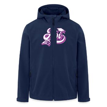 ABITUR 2025 ABI Geschafft Abiturient Lustiges - Recycelte Männer Softshell-Jacke von Stanley/Stella - Navy - Vorne - AI Model Male 185 light (185cm)