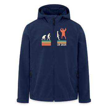 ABITUR 2025 ABI Abiturienten Lustiges Abi - Recycelte Männer Softshell-Jacke von Stanley/Stella - Navy - Vorne - AI Model Male 185 light (185cm)