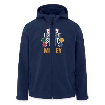 J’ai acheté ce Maillot avec votre argent - Poker - Veste softshell homme en polyester recyclé Stanley/Stella - marine - Devant - AI Model Male 185 light (185cm)