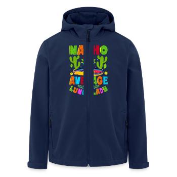Nacho Average Lunch Lady - Men’s Recycled Softshell Jacket by Stanley/Stella - navy - Front - AI Model Male 185 light (185cm)