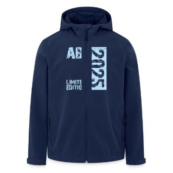 ABI 2025 Abitur Abschluss Lustiges Abiturienten - Recycelte Männer Softshell-Jacke von Stanley/Stella - Navy - Vorne - AI Model Male 185 light (185cm)