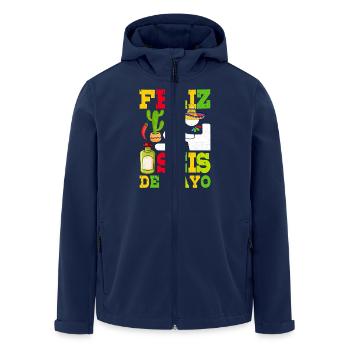 Cinco De Mayo - Recycelte Männer Softshell-Jacke von Stanley/Stella - Navy - Vorne - AI Model Male 185 light (185cm)