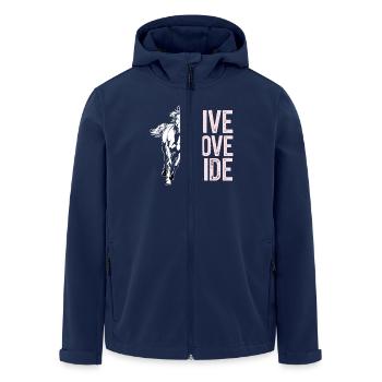 Live Love Ride Horse Motif Rider - Men’s Recycled Softshell Jacket by Stanley/Stella - navy - Front - AI Model Male 185 light (185cm)