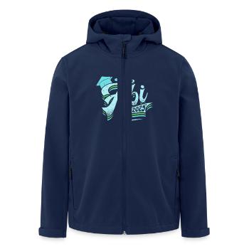 ABITUR 2025 ABI Geschafft Abiturient Lustiges - Recycelte Männer Softshell-Jacke von Stanley/Stella - Navy - Vorne - AI Model Male 185 light (185cm)