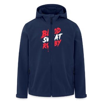 Women Rugby Player Female Fan Fan With - Men’s Recycled Softshell Jacket by Stanley/Stella - navy - Front - AI Model Male 185 light (185cm)