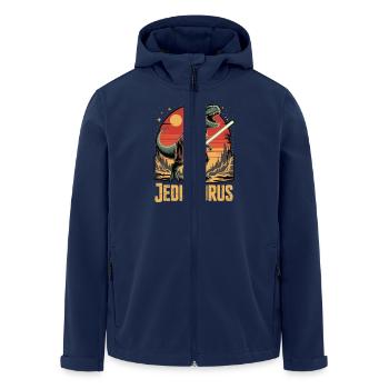 Jedisaurus - Men’s Recycled Softshell Jacket by Stanley/Stella - navy - Front - AI Model Male 185 light (185cm)