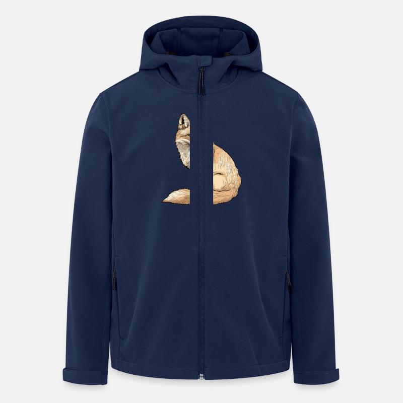 Fuchs - Recycelte Männer Softshell-Jacke von Stanley/Stella - Navy