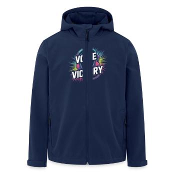 Mädchen In Esports Shoutcaster Gaming -kommentar - Recycelte Männer Softshell-Jacke von Stanley/Stella - Navy - Vorne - AI Model Male 185 light (185cm)