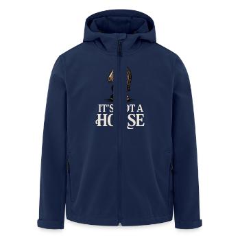 It's Not A Horse Chess Knight Game Chessboard - Men’s Recycled Softshell Jacket by Stanley/Stella - navy - Front - AI Model Male 185 light (185cm)