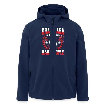 Krav Maga: We Do Bad Things To Bad People - Recycelte Männer Softshell-Jacke von Stanley/Stella - Navy - Vorne - AI Model Male 185 light (185cm)