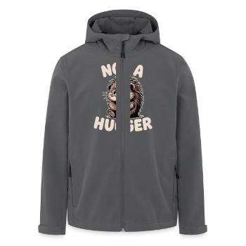Pas un câlin Porc-épic Drôle Timide Introverti Animal - Veste softshell homme en polyester recyclé Stanley/Stella - charbon - Devant - AI Model Male 185 light (185cm)