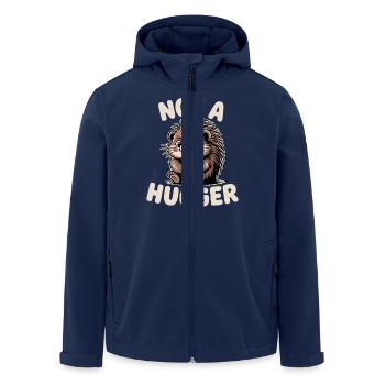Not A Hugger Porcupine Funny Shy Introvert Animal - Men’s Recycled Softshell Jacket by Stanley/Stella - navy - Front - AI Model Male 185 light (185cm)