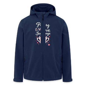 Pottery Class Clay Artist Ceramics Studio Wheel - Men’s Recycled Softshell Jacket by Stanley/Stella - navy - Front - AI Model Male 185 light (185cm)