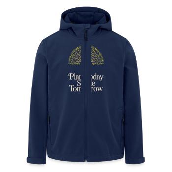 Arbor Day Tree Pflanze Naturliebhaber Eco Green - Recycelte Männer Softshell-Jacke von Stanley/Stella - Navy - Vorne - AI Model Male 185 light (185cm)