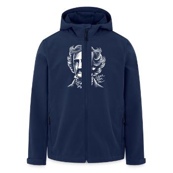 Edgar Allan Poe Gothic Literature Fan Dark Poetry - Men’s Recycled Softshell Jacket by Stanley/Stella - navy - Front - AI Model Male 185 light (185cm)