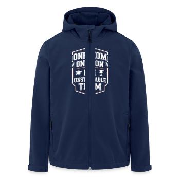 Élevé par une reine, parent célibataire - Veste softshell homme en polyester recyclé Stanley/Stella - marine - Devant - AI Model Male 185 light (185cm)