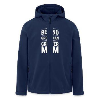 Élevé par une reine, parent célibataire - Veste softshell homme en polyester recyclé Stanley/Stella - marine - Devant - AI Model Male 185 light (185cm)