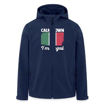 Mexico Souvenir - Cool North America Travel - Men’s Recycled Softshell Jacket by Stanley/Stella - navy - Front - AI Model Male 185 light (185cm)
