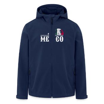 Mexico Retro Latin America Mexican Flag - Men’s Recycled Softshell Jacket by Stanley/Stella - navy - Front - AI Model Male 185 light (185cm)
