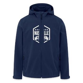 Nashville Music City Guitar Tennessee - Men’s Recycled Softshell Jacket by Stanley/Stella - navy - Front - AI Model Male 185 light (185cm)